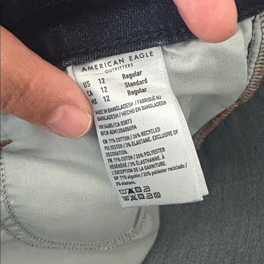 American Eagle Outfitters Dark Blue Skinny Jeans - Picture 6 of 10